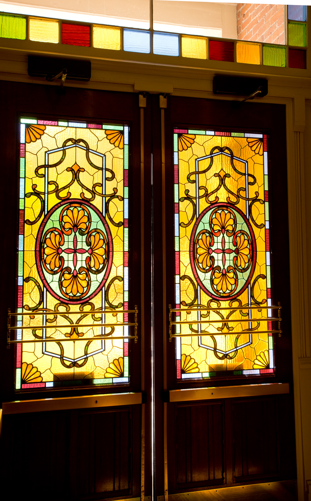 Stained-glass doors