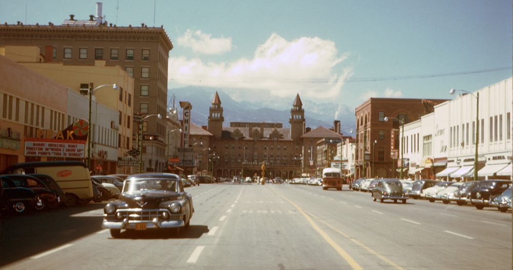 Downtown Colorado Springs, 1951 | Images | Colorado Encyclopedia