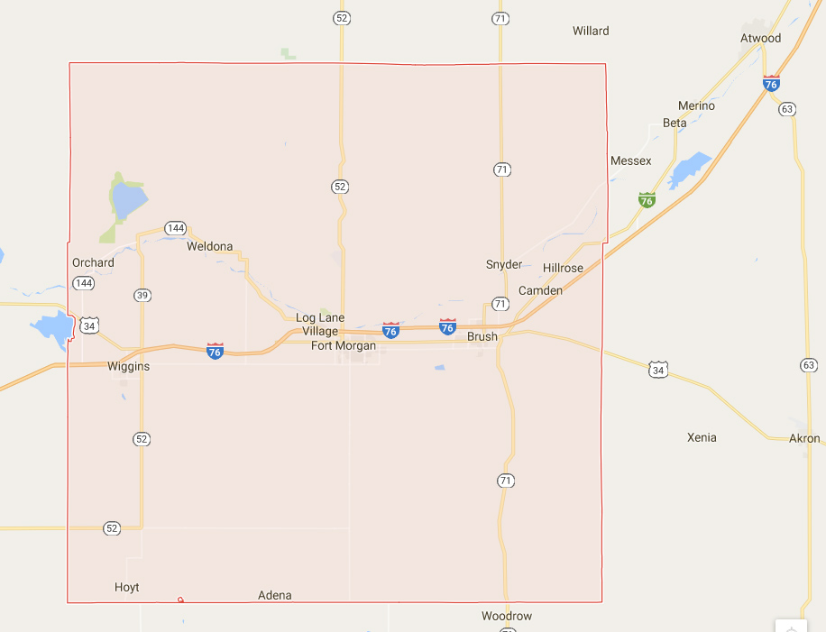 County on Google Map Images Colorado Encyclopedia