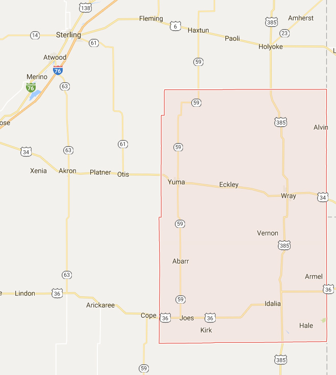 Yuma Colorado Map Get Map Update
